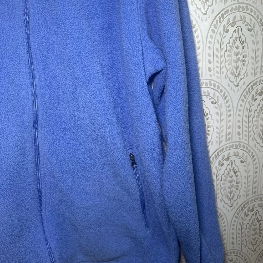 Mens Lands End Fleece  Polartec Aircore 200 Fleece Jacket Blue Size L 42-44 Tall